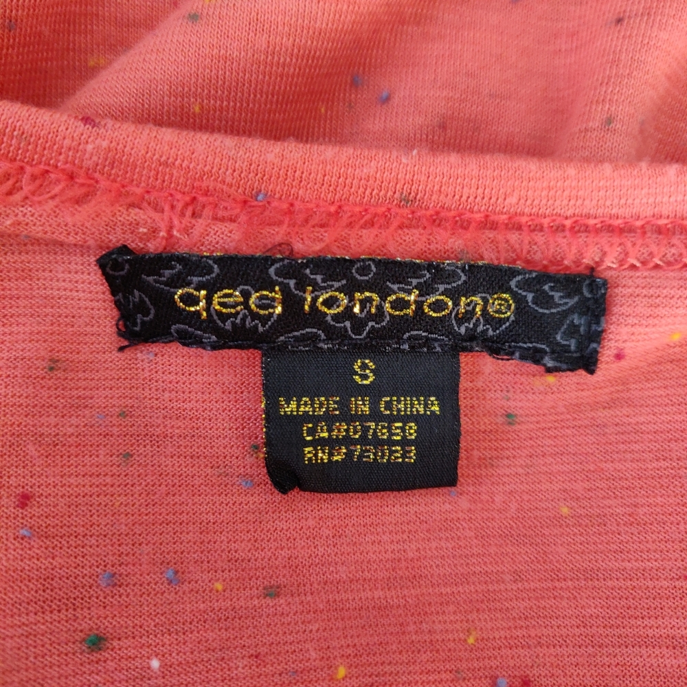 QED London Pink T-Shirt Minidress with Pockets Small - Picture 8 of 10